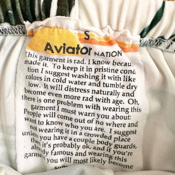 Aviator Nation Jungle Tiger Classic Velvet Stripe Sweatshirt Sweatpants Set S - Picture 8 of 11